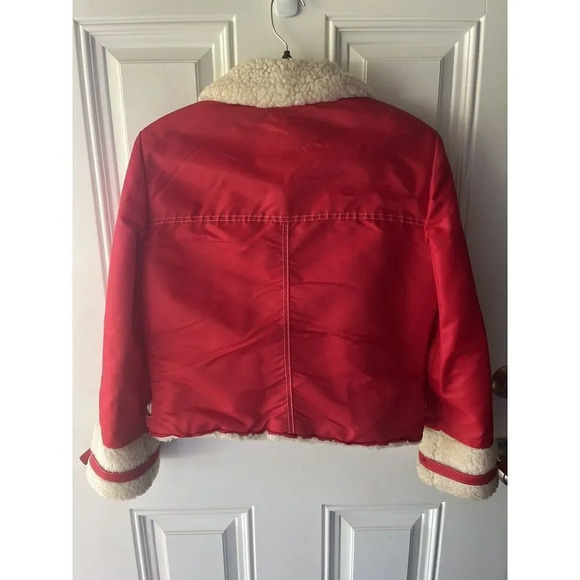 Rare Vintage 1970s Cool nylon Sherpa Lined Coat Jacket Mackintosh Girltown - Picture 2 of 9